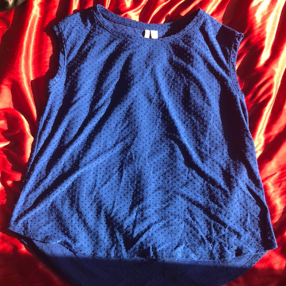 Royal blue blouse